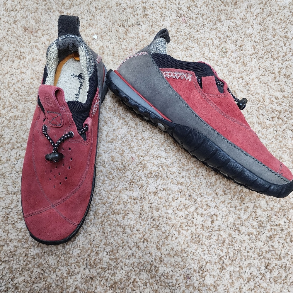 Timberland Smartwool Power Lounger RedSuede Leather Slip On Shoes Size 6.5